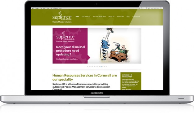 Sapience HR website design Sapience HR website design