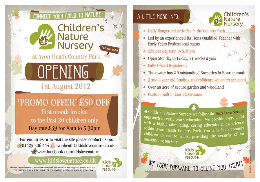 Children’s Nature Nursery / Leaflet Design