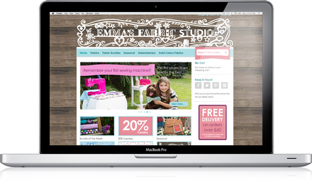 Emma’s Fabric Studio / website design