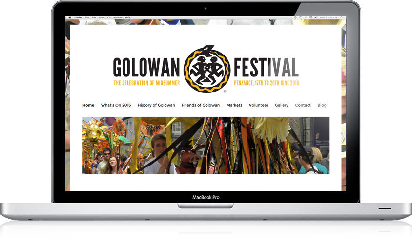 Golowan Festival 2016 / Website Design