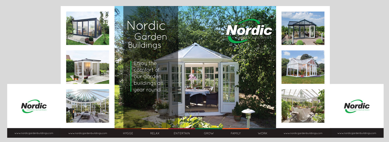 Nordic Garden Buildings / Exhibition Stand Graphics